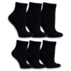 Dr Scholls Womens Casual Socks 4-Pack Black Ankle