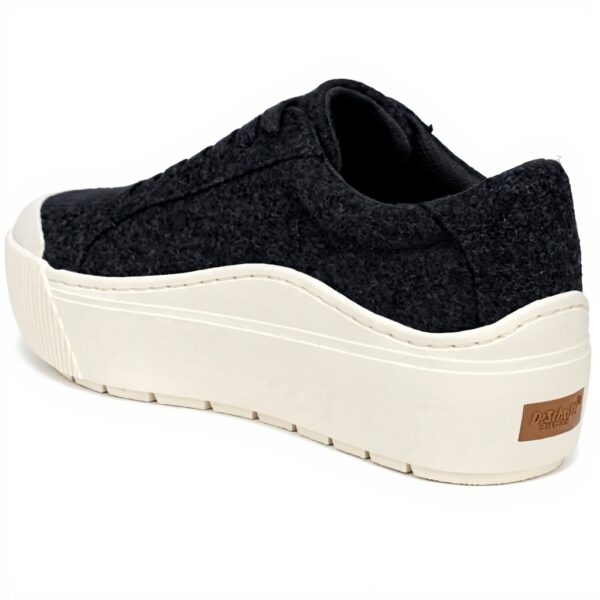 Dr Scholls Womens Sneakers Charcoal Grey Wool Platform