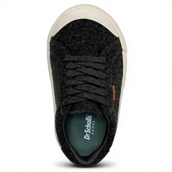 Dr Scholls Womens Sneakers Charcoal Grey Wool Platform