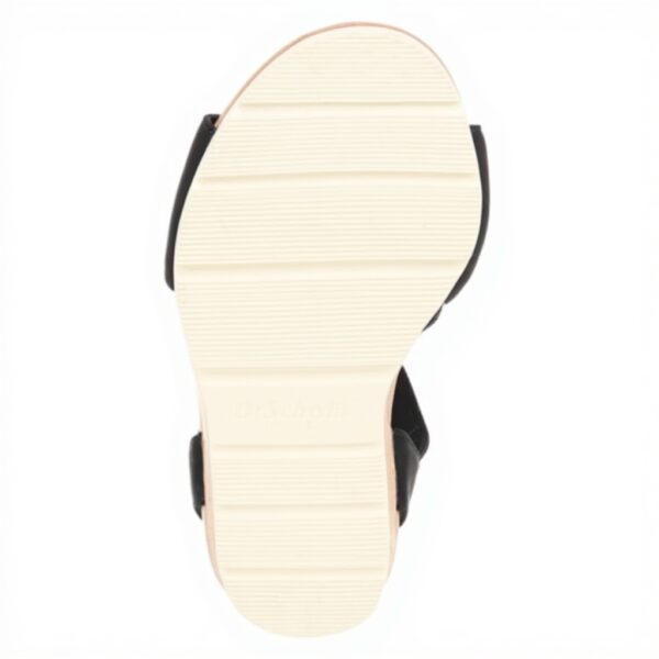 Dr Scholls Work Womens Wedge Sandal Black Fabric Comfort