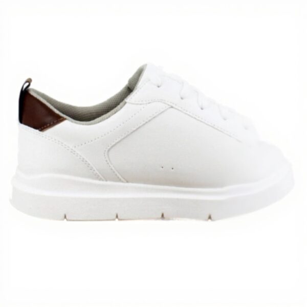 Dr Scholls Mens Sneakers White Smooth Comfort Lace Up