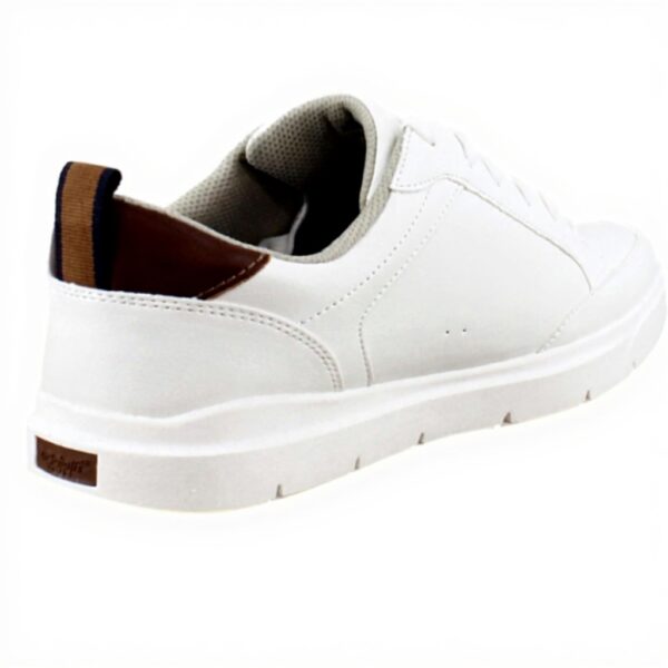 Dr Scholls Mens Sneakers White Smooth Comfort Lace Up