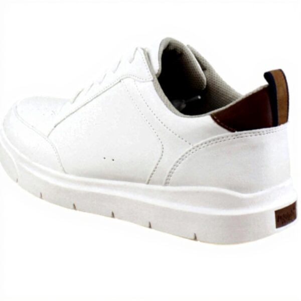 Dr Scholls Mens Sneakers White Smooth Comfort Lace Up