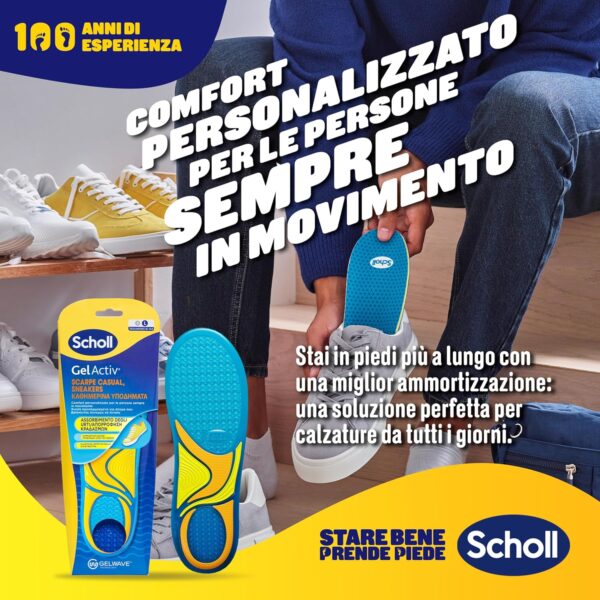 Scholl GelActiv Insoles Memory Foam GelWave Shock Absorbing-1