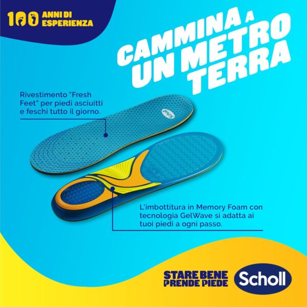 Scholl GelActiv Insoles Memory Foam GelWave Shock Absorbing-4