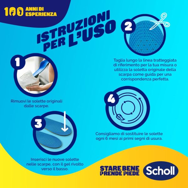 Scholl GelActiv Insoles Memory Foam GelWave Shock Absorbing-5