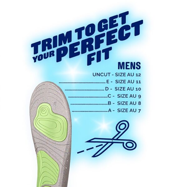Scholl Sport Gel Insoles Men Women Shock Absorption UK 7-12