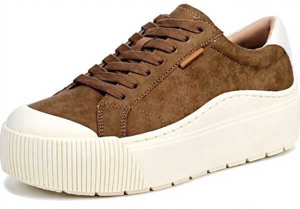 Dr Scholls Womens Time Off Max Sneaker Toasted Taupe Brown