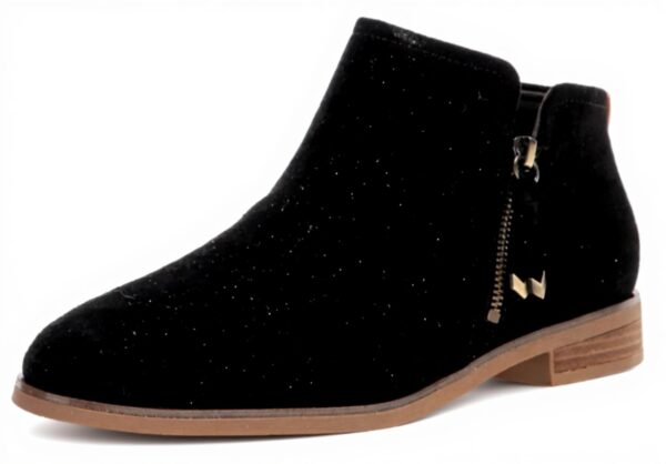 Dr Scholls Womens Boots Black Fabric Ankle Bootie