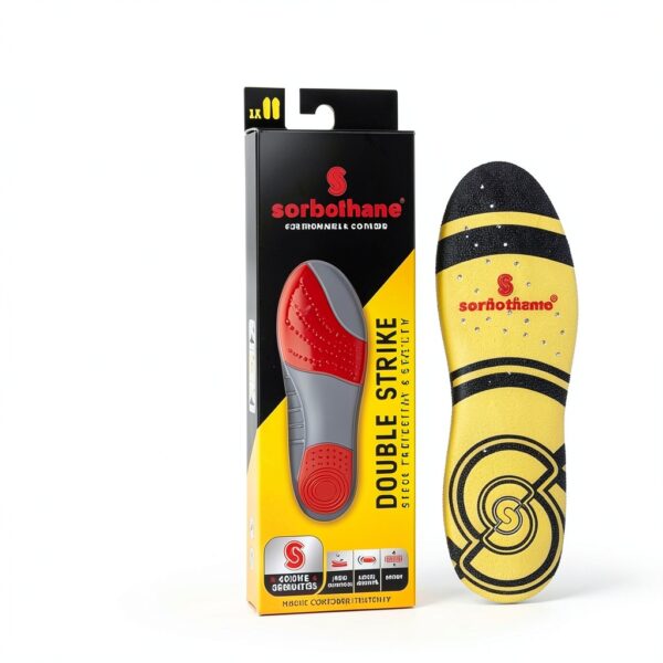 Sorbothane Shock Absorption Insoles Heel Arch Support Unisex-4